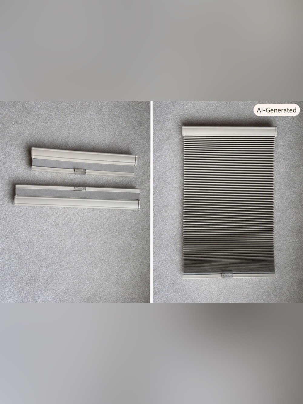 Bali Ivory Window Cordless Blind - Set of 2